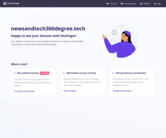 Newsandtech360Degree.tech(Parked Domain name on Hostinger DNS system) Screenshot