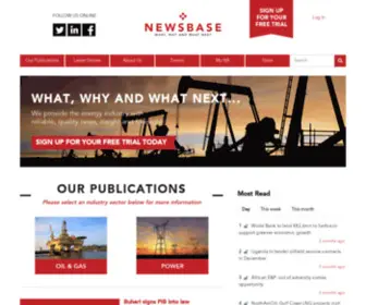 Newsbase.com(News, analysis and business intelligence from emerging markets) Screenshot
