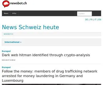 Newsbot.ch(News Schweiz heute) Screenshot