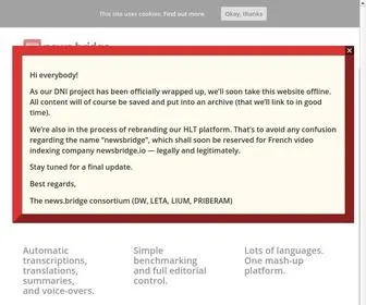 Newsbridge.eu(newsbridge) Screenshot