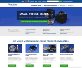 Newscaletech.com(Micro Stages) Screenshot