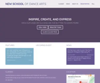 Newschoolofdancearts.com(New School of Dance Arts) Screenshot