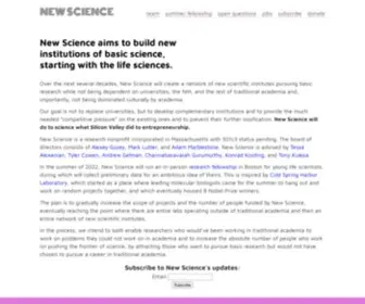 Newscience.org(New Science) Screenshot