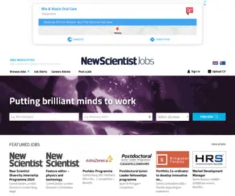 Newscientistjobs.com(New Scientist Jobs) Screenshot