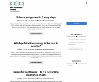 Newscientistpublish.com(News of Science and Education) Screenshot