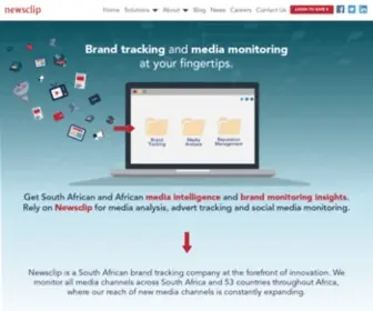 Newsclip.co.za(Newsclip Media Monitoring) Screenshot