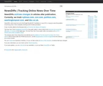 Newsdiffs.org(Tracking Online News Articles Over Time) Screenshot