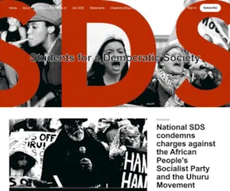 Newsds.org(Students for a Democratic Society) Screenshot