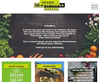 Newseasonsmarket.com(New Seasons Market New Seasons Market) Screenshot