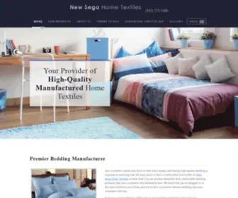 Newsegahome.com(Bedding Manufacturer) Screenshot