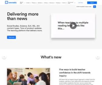 Newsela.com(Content and assessment platform) Screenshot