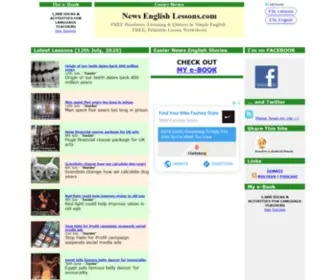 Newsenglishlessons.com(News English Lessons) Screenshot