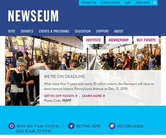 Newseum.org(The Newseum) Screenshot