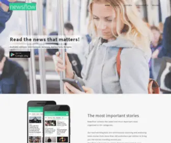 Newsflowapp.com(News reader app for Android and iOS) Screenshot