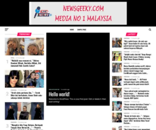 Newsgeeky.com(Newsgeeky) Screenshot