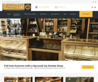 Newshamswoodshop.com(Display Case & Walk In Humidors from Newsham's Woodshop Inc) Screenshot