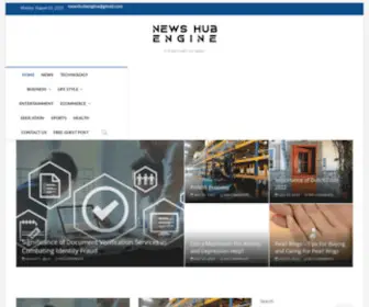 Newshubengine.com(A directory of News) Screenshot