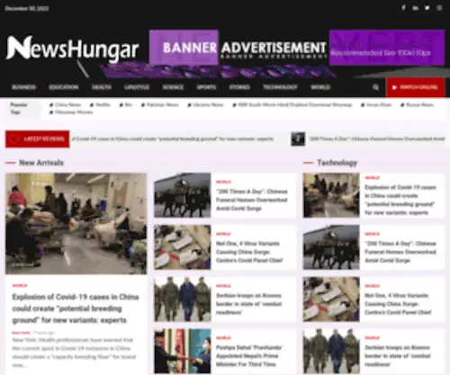 Newshungar.com(News Hungar) Screenshot