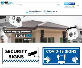 Newsigns.com.au(New Signs) Screenshot