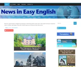 Newsineasyenglish.com(Easy News for ESL Listening) Screenshot