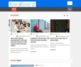 Newsingeneral.com(Technology, Travel, Automotive, Business, SEO, Entertainment Articles and News) Screenshot