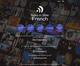 Newsinslowfrench.com(News in Slow French) Screenshot