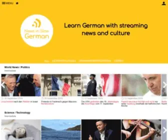 Newsinslowgerman.com(News in Slow German) Screenshot