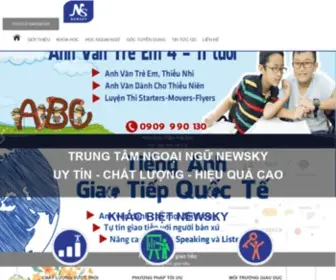 Newsky.edu.vn(TRUNG TÂM NGOẠI NGỮ NEWSKY) Screenshot