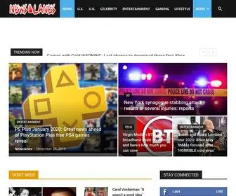 Newslanes.com(The News Hub) Screenshot