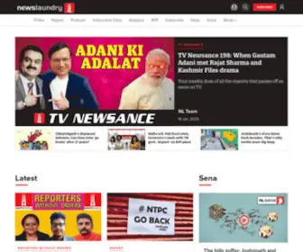 Newslaundry.com(Reader-supported independent media organisation) Screenshot