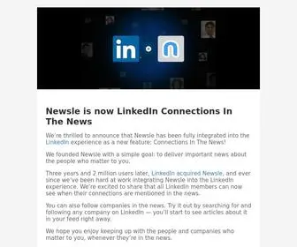 Newsle.com(News About Your Network) Screenshot