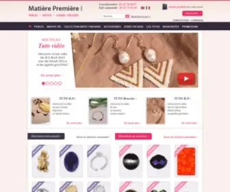 Newsletter-Matierepremiere.fr(Perle achat chez Matière Première) Screenshot