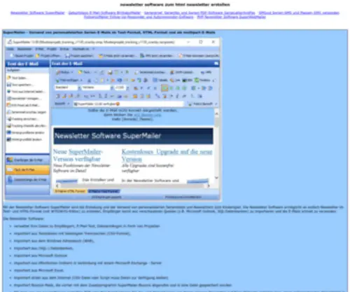 Newsletter-Software-Zum-HTML-Newsletter-Erstellen.de(Newsletter software zum html newsletter erstellen Newsletter erstellen) Screenshot