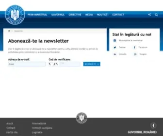 Newsletter.gov.ro(României) Screenshot