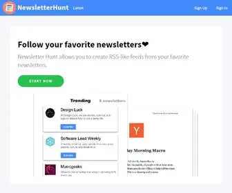 Newsletterhunt.com(NewsletterHunt) Screenshot