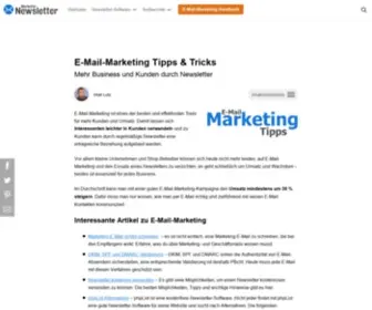 Newslettermarketer.de(E-Mail-Marketing Tipps & Tricks) Screenshot