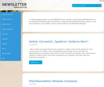 Newslettervergleich.de(Ich mache Webseiten) Screenshot