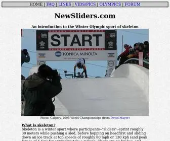 Newsliders.com(The Olympic sledding sport of skeleton) Screenshot