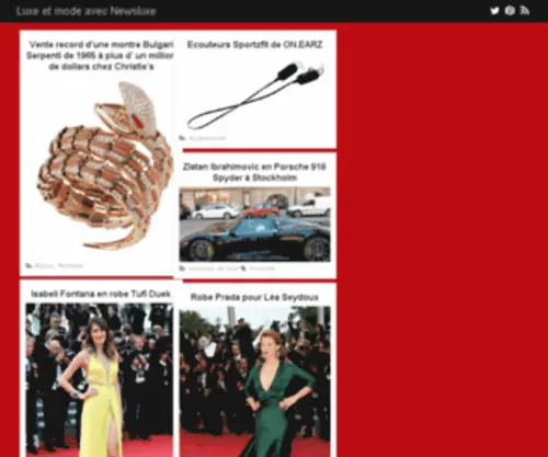 Newsluxe.com(Luxe et mode) Screenshot