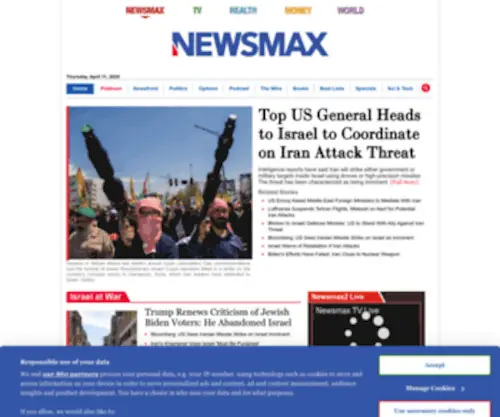 Newsmax.com(Breaking News) Screenshot