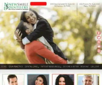 Newsmileinc.com(Dentist in Richardson) Screenshot