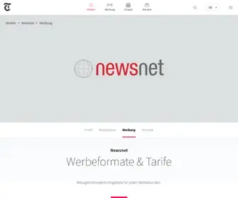 Newsnetz.ch(Willkommen beim grössten Newsnetzwerk der Schweiz) Screenshot