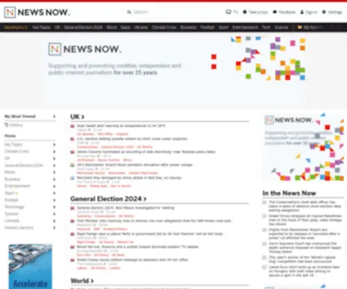 Newsnow.co.uk(The Independent News Discovery Platform) Screenshot