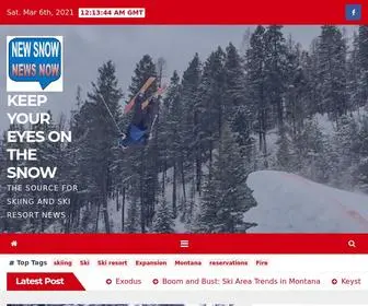 NewsnowNewsnow.com(KEEP YOUR EYES ON THE SNOW THE SOURCE FOR SKIING AND SKI RESORT NEWS) Screenshot