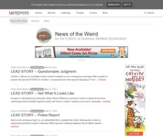 Newsoftheweird.com(NEWS of the WEIRD) Screenshot