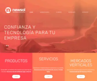 Newsol.com.ar(Bienvenido a Newsol Group) Screenshot