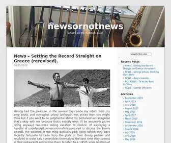 Newsornotnews.com(What's all the hubbub) Screenshot