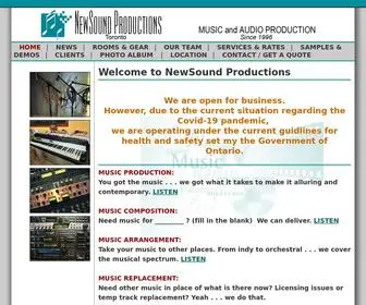 Newsoundprod.com(NewSound Productions) Screenshot