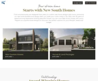 Newsouthhomes.com.au(New Home Builders Sydney) Screenshot