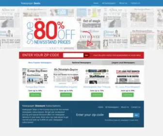 Newspaperdeals.com(Discounted Newspaper Subscriptions & Deals) Screenshot